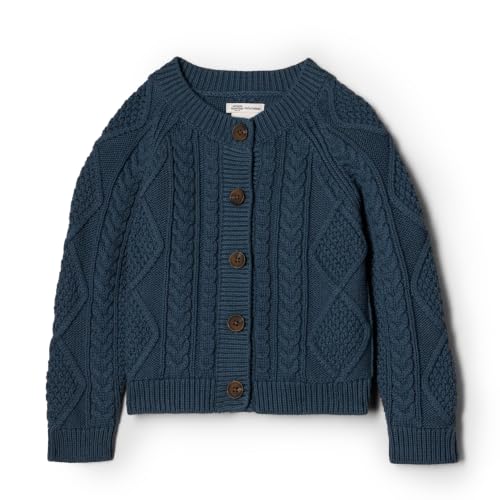 Image of Amazon Essentials x Sofia Grainge Unisex Toddlers and Babies' Cable Knit Cotton Fisherman Cardigan Sweater