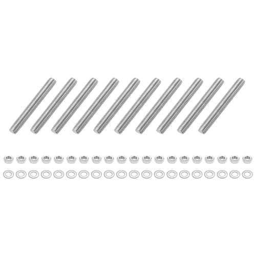 uxcell 10 S˂bh M8 x 60mm XeXX`[ Ep˂bh ibgƃtbgbV[t NvAnK[AU{gp̊SX^bhbho[