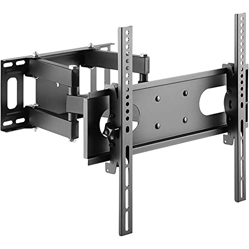 Supporto da parete per TV a doppio braccio con inclinazione e rotazione per schermi piatti e curvi supporta fino a 35 kg facile installazione per una migliore esperienza visiva