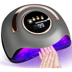 Amazon Lamparas Led Uñas MOYKSRR Lámpara Led Uñas UV, 180W Profesional LED UV Lampara Uñas de Gel, Lampara LED Uñas con 4 Temporizador, Pantalla LCD, Sensor de Automático Para Manicura/Pedicure Nail Art en el Hogar y el Salón