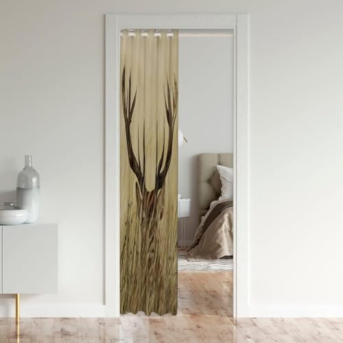 Cortina de puerta de ciervo de 86x203 cm, ideal para ambientes de granja 4