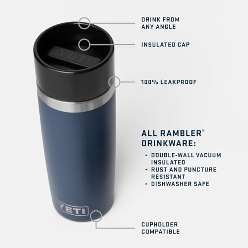 Image of YETI Rambler 16 oz Travel Bottle, Stainless Steel, Vacuum Insulated with Leakproof Commuter Cap, Grasshopper