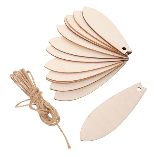 NUOBESTY Lot de 60 mini planches de surf en bois brut - 12,7 cm - Décoration murale pour loisirs créatifs - Décoration de fête hawaïenne Luau et...