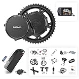 BAFANG 750W Mid Drive Kit with Battery,Upgraded BBS02B 48V Mid Drive Ebike Conversion Kit with EKD01 Display&Ebike Battery for BB 68-73MM Bike（42T Sprocket,48V17.5Ah L*G Downtube Battery