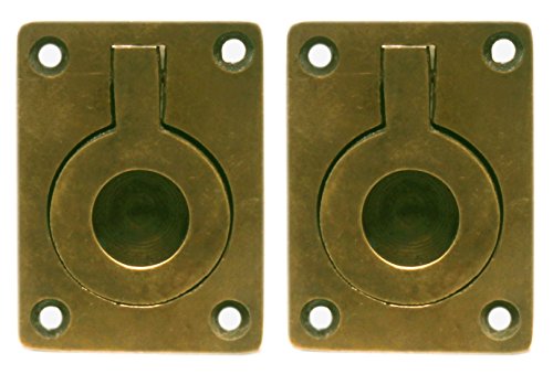 Nesha Antique Style Recessed Ring Pulls 2 Pack