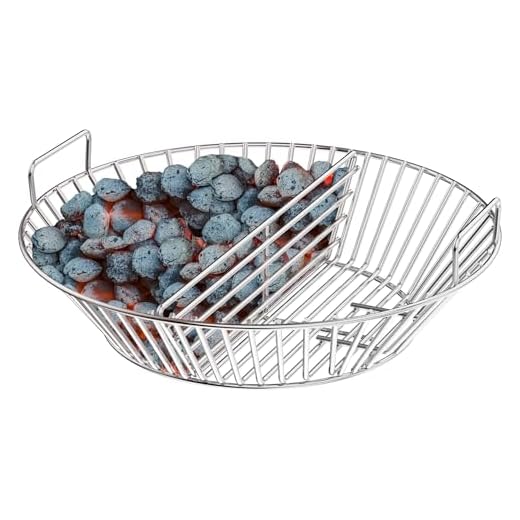 only fire Stainless Steel Charcoal Ash Basket Fits for Kamado Joe Big Joe