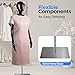 SereneLife Female Mannequin Torso, Adjustable Height and Detachable Arms Dress Form Display with Metal Stand, Glossy Black, for Sweaters, T-Shirts, Jackets, Dresses, Blouses, Tops