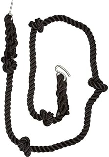 Swing Set Stuff 3/4" Knotted Climbing Rope (Black) with SSS Logo Sticker