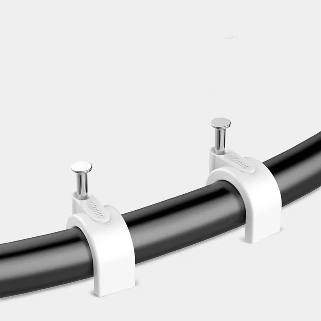 600 Fermacavi Con Chiodo - Nero, 4-12mm, Per Cavi Elettrici E Rete - Foto 9