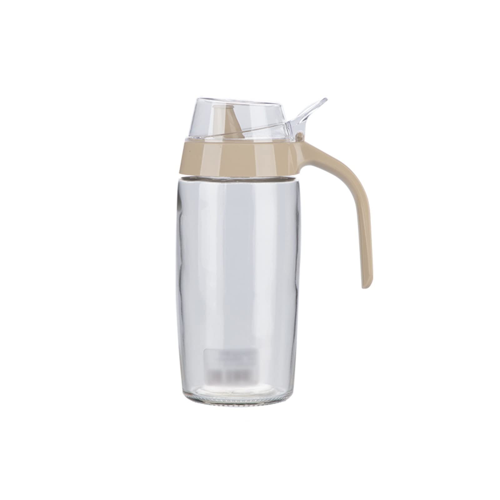 Bouteille d'huile de cuisson en verre au design minimaliste et épuré
