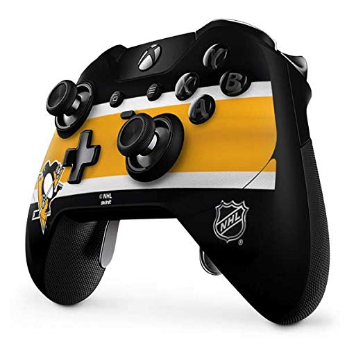 Skinit Decal Gaming Skin Compatible with Xbox One Elite Controller - Officially Licensed NHL Pittsburgh Penguins Jersey Design