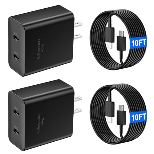Super Fast Charger USB C, 45W Dual Port Type C Android