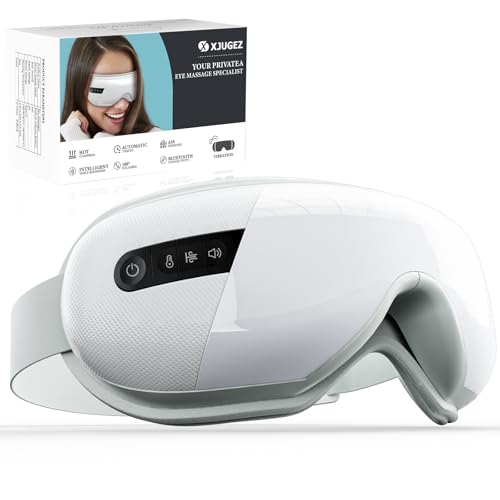XJUGEZ Augenmassagegerät mit Wärme, Kompression＆Musik,...