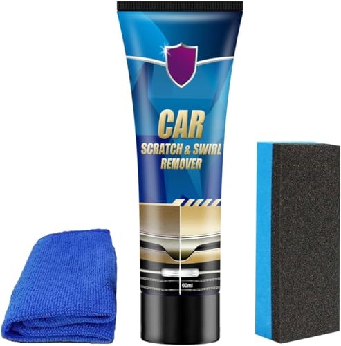 MAHRA AUTO Car Scratch and Swirl Remover 60ml - Ultimate Scratch Repair Kit for All Paint Colors Advanced Polishing Wax for Swirls Minor Scratches and Paint Restoration