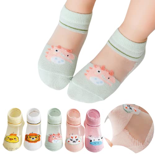MOMISY5 Pairs Baby Girl Boys Tube Socks Toddlers Infant Solid Color Boat Spring and Autumn Socks Stretch Baby Socks
