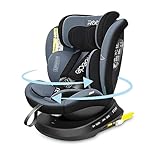 Reecle 360° Drehbar i-Size Kindersitz mit ISOFIX 40-150 cm (0-36 kg) Reboarder, ab Geburt -12 Jahre, ECE R129