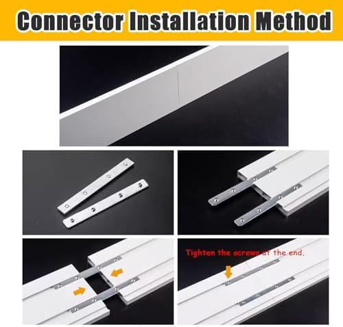 Decorative Blackout Curtain Pelmet Box - 1.9m/6.2ft Aluminum Roller Blind Valance Frame, Wall/Ceiling Mount, Ideal Home Decor Accessory, No Tracks Included