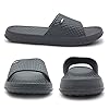 HEVA Shower Slide Open Toe Sandals Mens Bathroom Slippers Beach Indoor House Shoes（10UK 44EU,Grey） #1