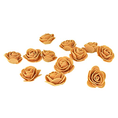 Homeford Craft Foam Roses, 1-3/4-Inch, 12-Count (Gold) #TOP7