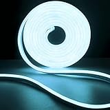 luz neon azul 【Cortable y Seguro, Instalación rápida】 Al igual que las tiras de LED normales, puede cortarlo para una decoración residencial especial de bricolaje o diseñar un letrero comercial único. (Se puede cortar cada 1 m a lo largo de las marcas de corte, sin dañar las tiras restantes). El enchufe de alimentación está listado por UL. Diseño de fusible incorporado para mayor seguridad y confiabilidad. Fácil de instalar, perfecto para uso en interiores y exteriores