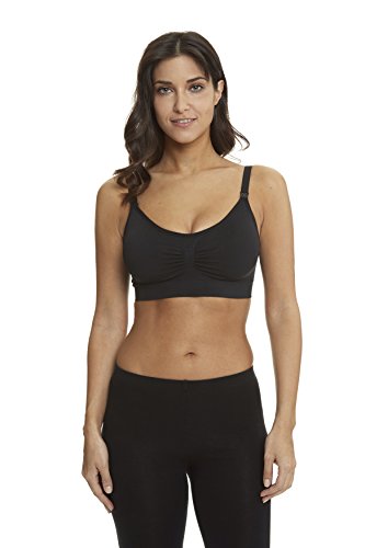 Image of HOFISH 3PACK Full Bust Seamless Nursing Maternity Bras Bralette S-XXL with Extra Bra Extenders & Clips