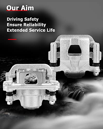 Image of cciyu 19-B2780A 19-B2781A Rear Left & Right Brake Calipers Assembly w /Bracket 2007 2008 2009 2010 2011 2012 For Nissan For Altima,2007 2008 For Nissan For Maxima