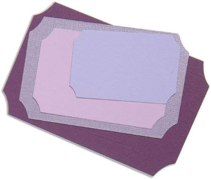 Sizzix Framelits Plus Die 19.05㎝×19.05㎝ Amazon.com: Sizzix Framelits Die Set 5/PK - Labels, Fancy by