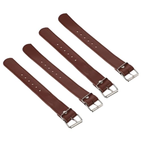 OFFIGAM 2組 可能な付き耐久レザー製自転車前かごストラップ 用含む多用途サイクリング収納パーツ