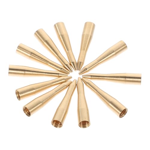 BESPORTBLE Enhance Your Game 12pcs Metal Shafts Sleeves Replacement Shafts Outdoor Stem Reliable Grip Metal Sleeves