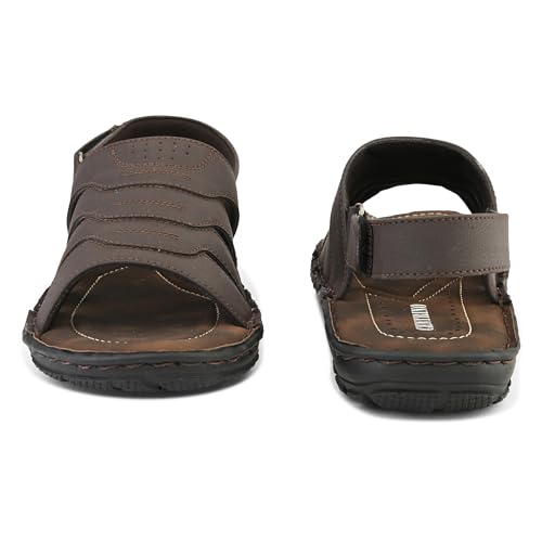 Image of Centrino Sandal for Men | Grip Insole for Stability | slippers /sliders for men |mens sandals casual | sandals for men|Modern Look with Straps | Comfortable Footwear (9265)