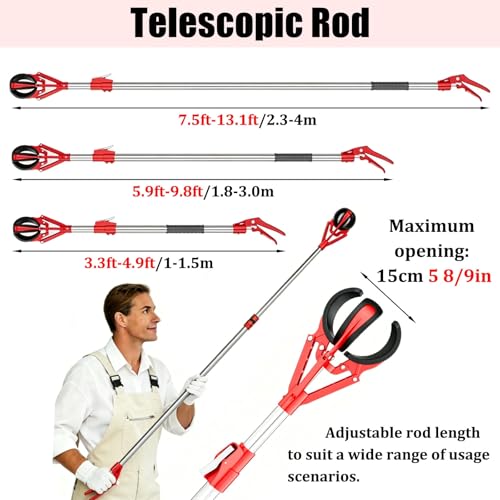 Changeur d'ampoule extensible de 1,8 à 3m pour plafonds hauts