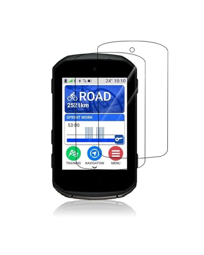 yystao 2 protectores de pantalla para Garmin Edge 850 GPS para bicicleta, sin burbujas, dureza 9H, HD, transparente, antihuellas, antiarañazos