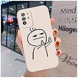 Bonita Funda Compatible con OPPO A94 5G/OPPO Reno 5Z - Cómoda Case TPU Suave Monstruo Cereza Dibujos Animales Cover