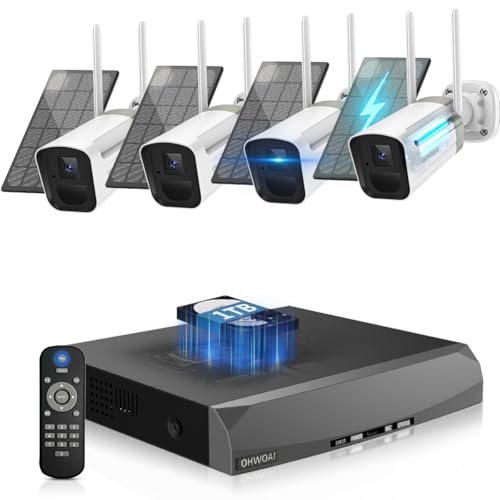 《100% Wire-Free》Wireless Outdoor Security Camera System,