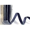 Bertie's Bows Navy Blue 9mm Velvet Saddle Stitch Ribbon on a 10m Roll ...