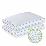 Twin Pack PURElux Pack of 2 Shredded Memory Foam Cluster | Gel Memory Foam Cluster Pillows |...