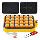 ZHJOPP Máquina para hacer bolas de pulpo con revestimiento antiadherente, perfecta para hacer albóndigas de pulpo, adecuada tanto para uso doméstico como comercial.