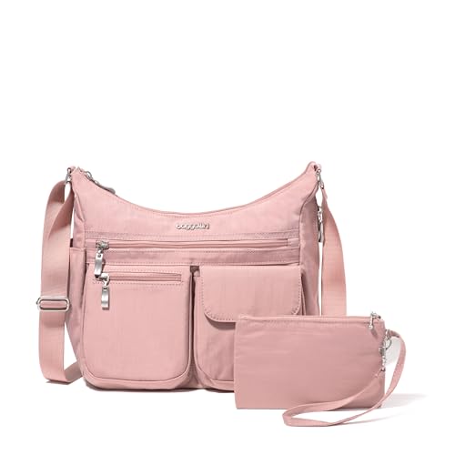 Image of Baggallini womens Everywhere Bagg Crossbody Women 11x9 Lightweight Nylon Hobo Water-resistant Travel Bag W /Rfid