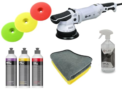 ADVANTUSE Poliermaschinen Set Liquid Elements T4000 MK2 EU Sets 125mm, 950Watt, 15mm Exzenter Hub - mit Polituren, Pads und Entfetter (Profi Set mit IPA) ADVANTUSE Poliermaschinen Set Liquid Elements T4000 MK2 EU Sets 125mm, 950Watt, 15mm Exzenter Hub - mit Polituren, Pads und Entfetter (Profi Set mit IPA)