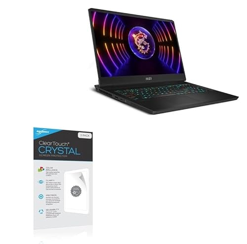 BoxWave Screen Protector Compatible with MSI Vector GP77 - ClearTouch Crystal (2-Pack), HD Film Skin - Shields from Scratches