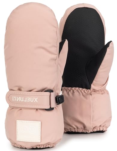 INOGIH Kids Winter Ski-Snow-Gloves - Cold Weather Waterproof Insulated Snowboard-Mittens for 6-12T Gilrs Boys