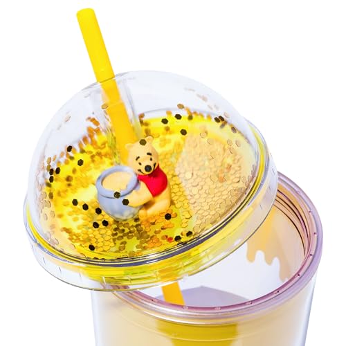 Image of Silver Buffalo Disney Winnie the Pooh inchHunny inch Travel Tumbler with Dome Top Lid, 24 Ounces