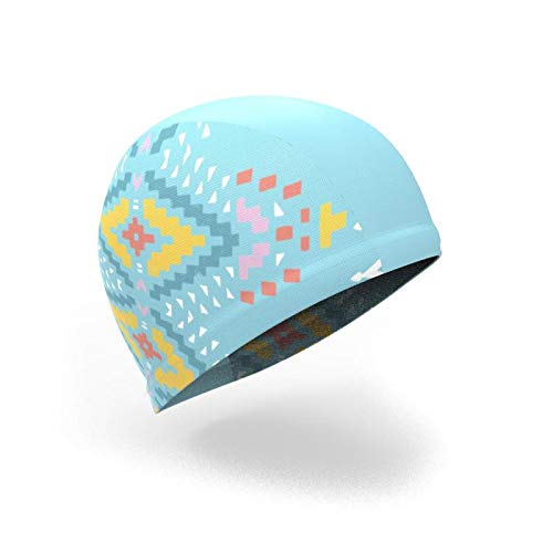 Buy Nabaiji Mesh Print Swim Cap Size S Ethnic Blue Online at Low