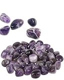 HUVZOR 100 gramos Amatista Juego de Piedras y Cristales Curativos, Chakra Stones Set, Healing Crystals Chakra Stones Set, para Meditación, Equilibrio de Chakras, Terapia de Cristal