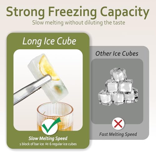 2 Pack de Bandejas de Cubos de Hielo de Silicona con Tapa miniatura 6