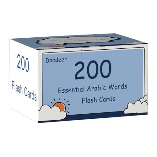 200 Essential Arabic Words Vocabulary Flash Cards Flashcard for Beginners Adults | Learn Arabic for Beginners Adult by Docdeer - Used condition - US$15.52