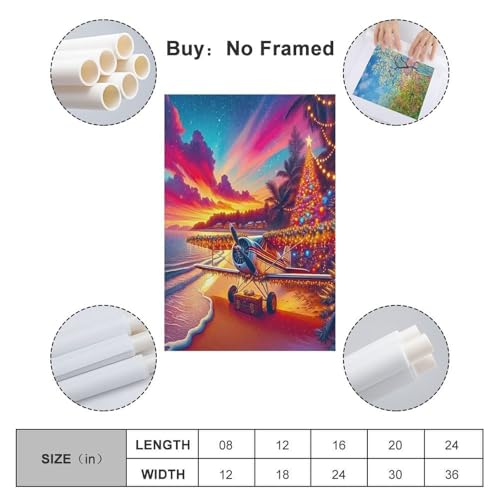 Tableau impression sur toile avion murale pour transformer un mur blanc vide