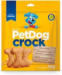 Pet Dog Biscoito Crock Tradicional Para Cães - 1Kg