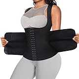 The tank top trainer is made of Neoprene for workout exercise, accelerating weight loss.The neoprene fabric will increase core temperature and keep your body warm,burn extra tummy fat by heating up your abdomen,also increase calories burner for a mor...