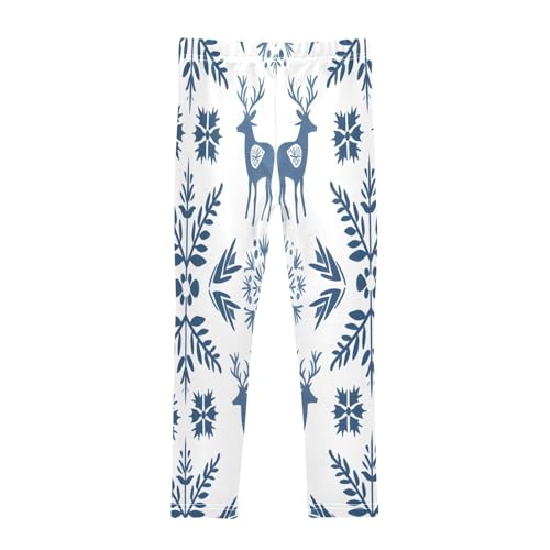 Bolaz Toddler Girls Leggings Printed Yoga Pants Leggings Deer Seamless for Kids2